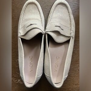 Beige Vionic Penny Loafers